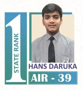 KiiT International School’s Hans Daruka Secures Odisha Rank 1 in JEE Advanced