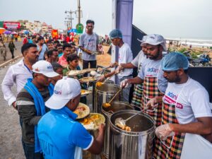 Adani and ISKCON Serve Devotion with Nutrition during Puri Rath Yatra 2025
