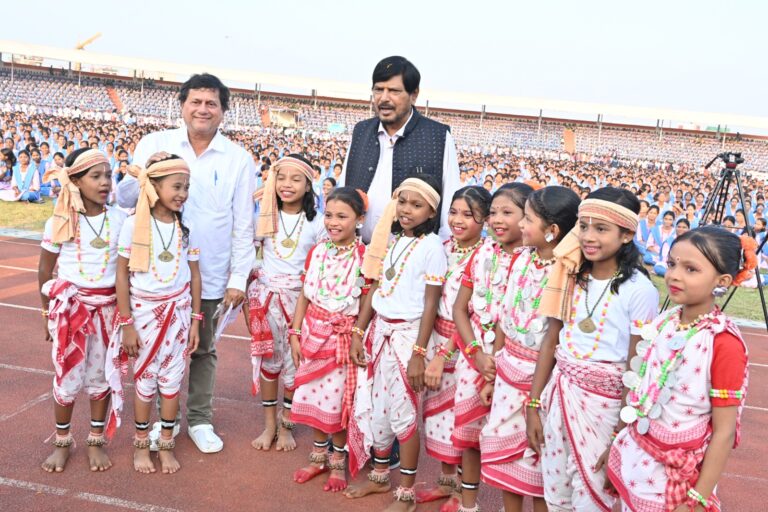 Union Minister Ramdas Athawale Hails Achyuta Samanta’s Work for Tribal Empowerment during Visit to KIIT and KISS