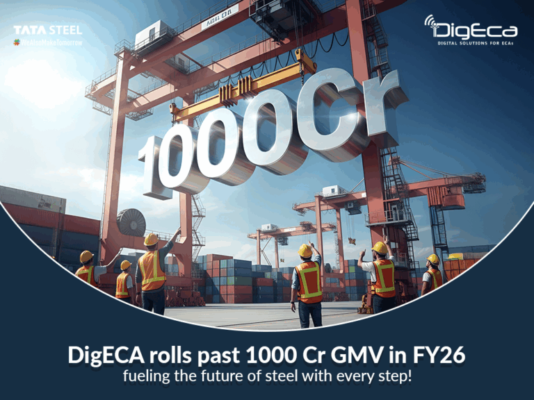 Tata Steel’s B2MSME e-commerce platform, DigECA,crosses ₹1,000 Crore Gross Merchandise Value