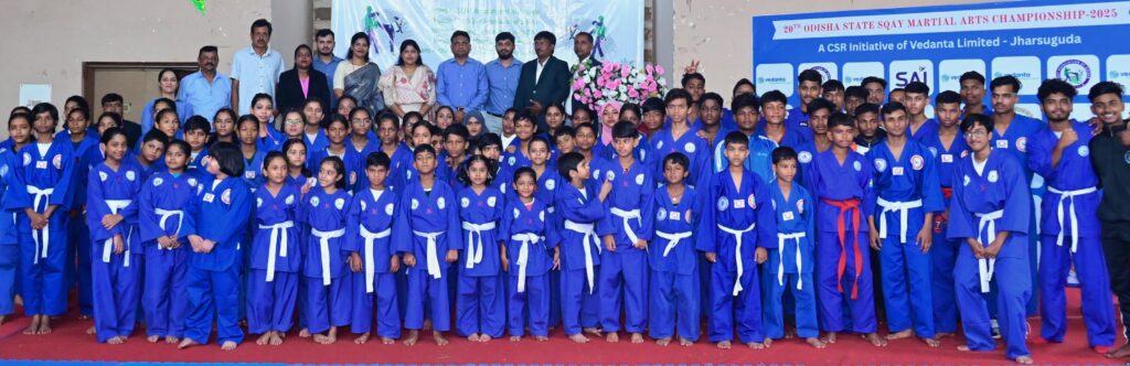 Vedanta Jharsuguda Organizes 20th Odisha Sqay Martial Arts Championship