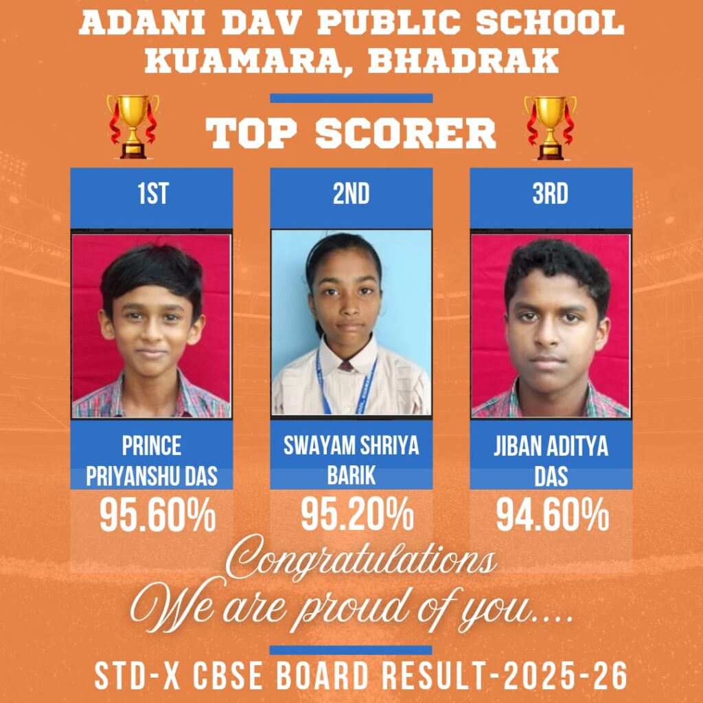Adani DAV Public School Achieves 100% Success in CBSE Board  